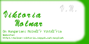 viktoria molnar business card